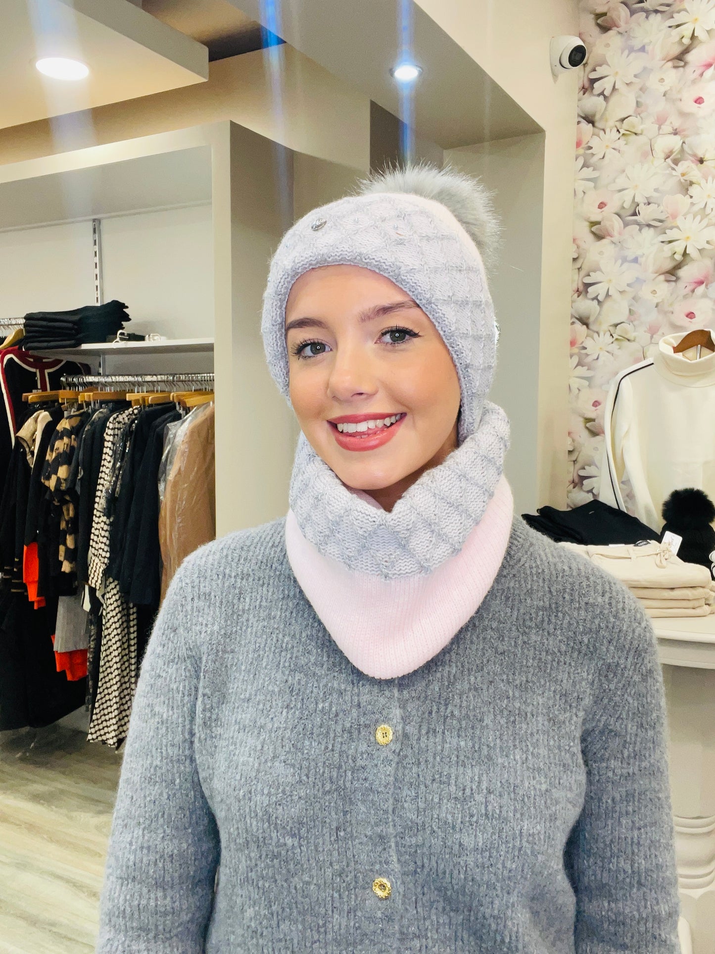JULIA PINK HAT SET