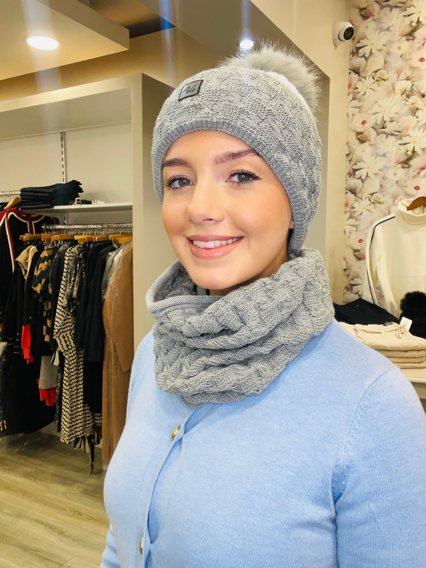 BEATA BLUE HAT SET