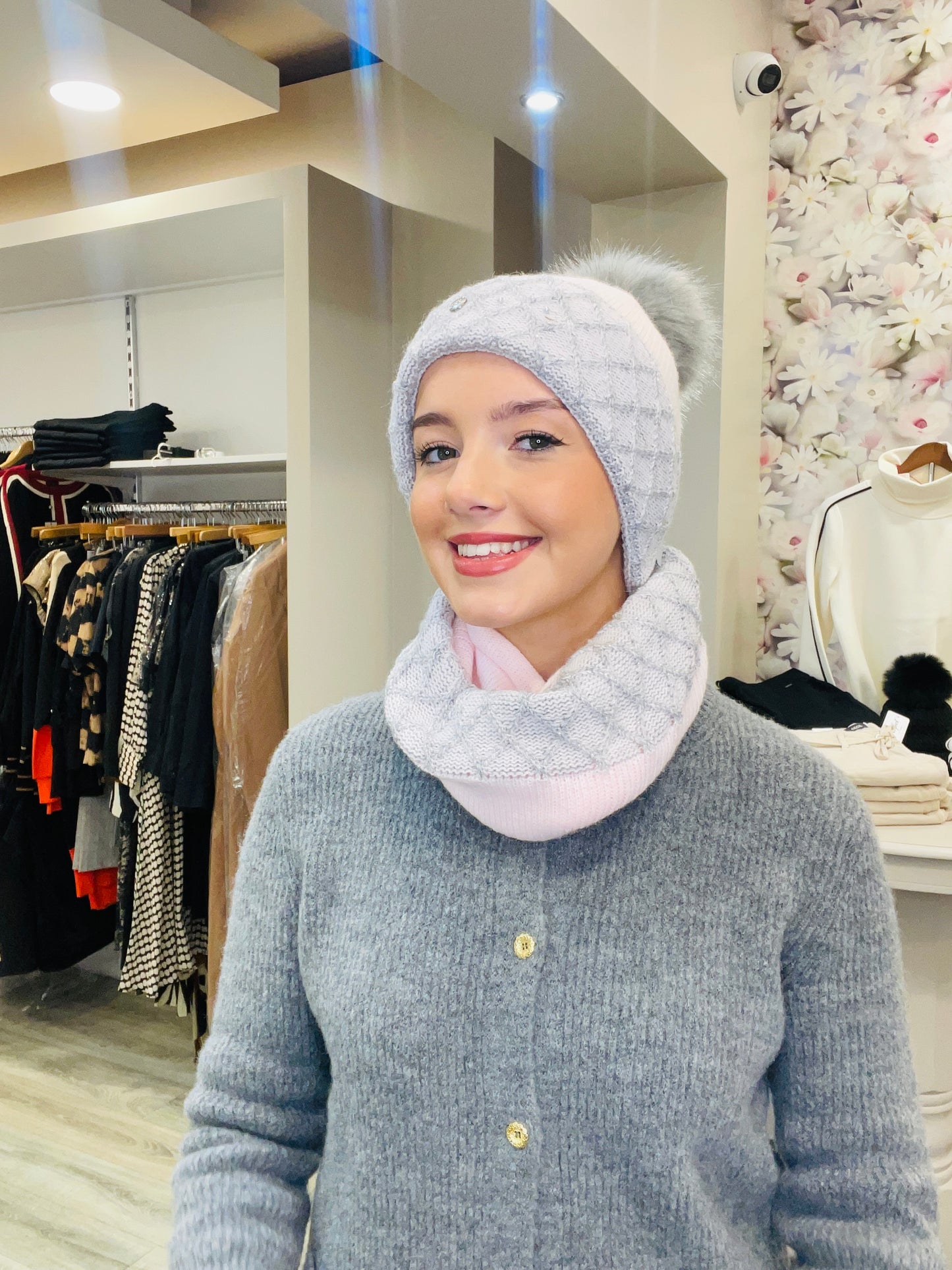 JULIA PINK HAT SET