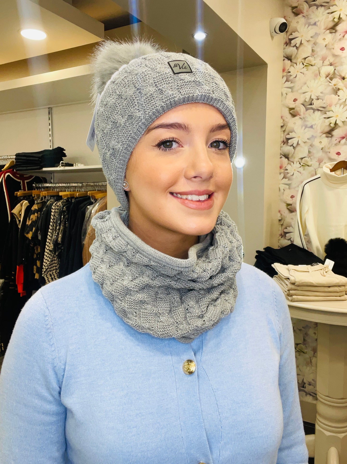 BEATA BLUE HAT SET