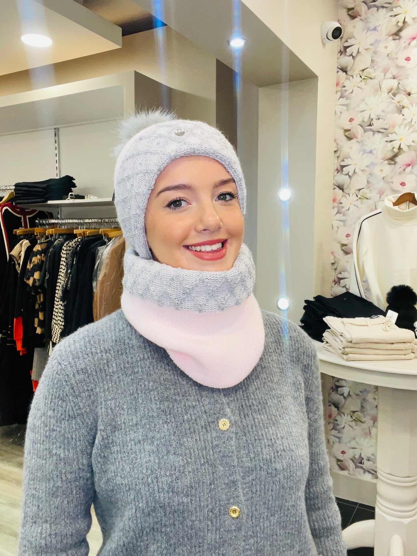 JULIA PINK HAT SET