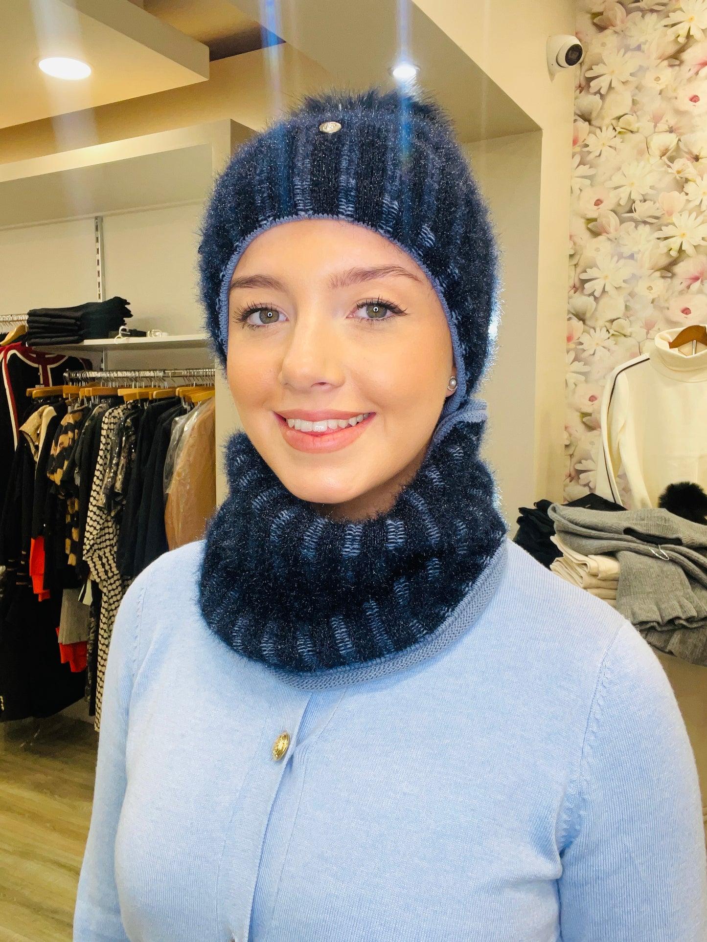 KARINA NAVY HAT SET