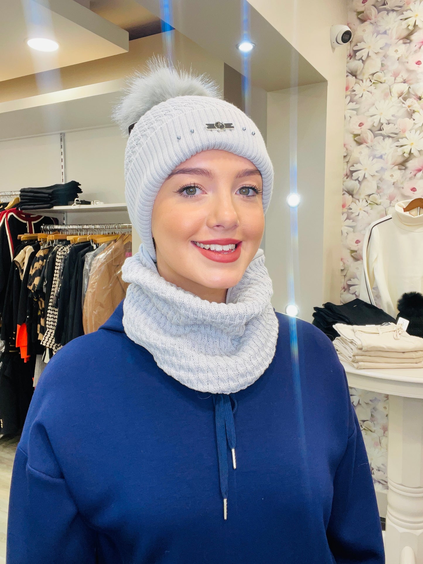 FRANIA GREY HAT SET