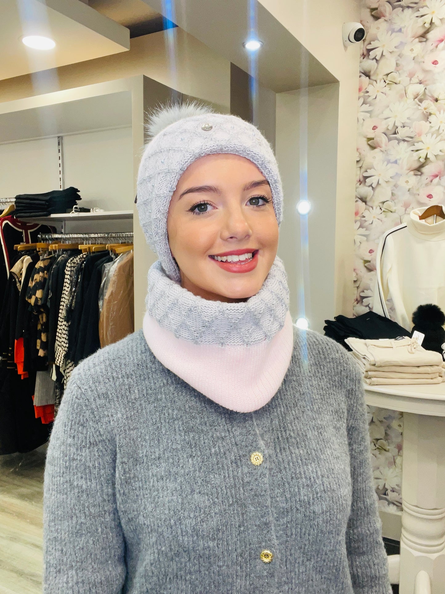 JULIA PINK HAT SET