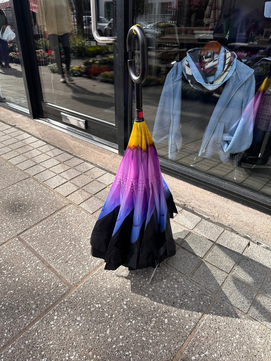 PURPLE FLOWER UMBRELLA