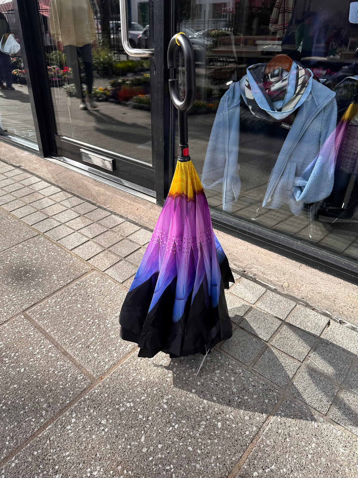 PURPLE FLOWER UMBRELLA