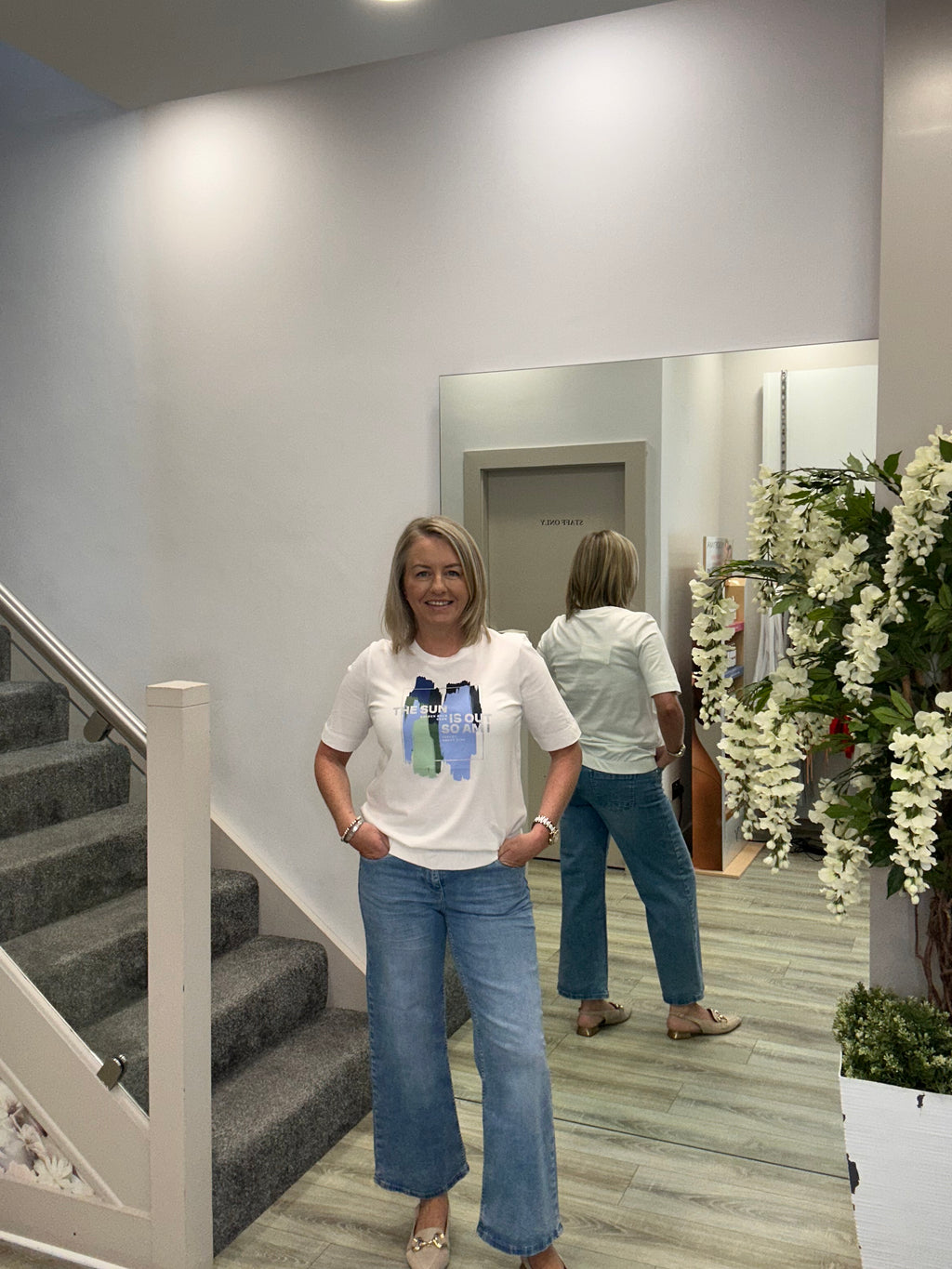 CALLY WHITE T-SHIRT