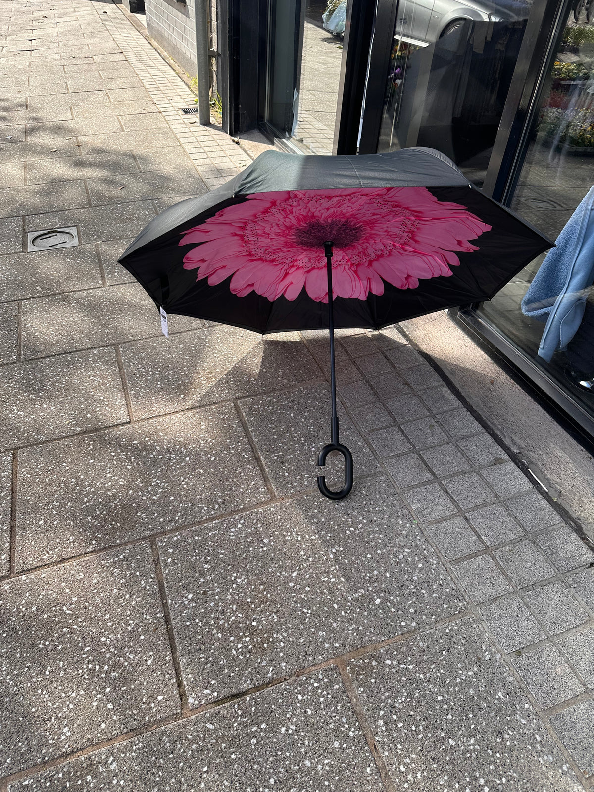 PINK FLOWER UMBRELLA