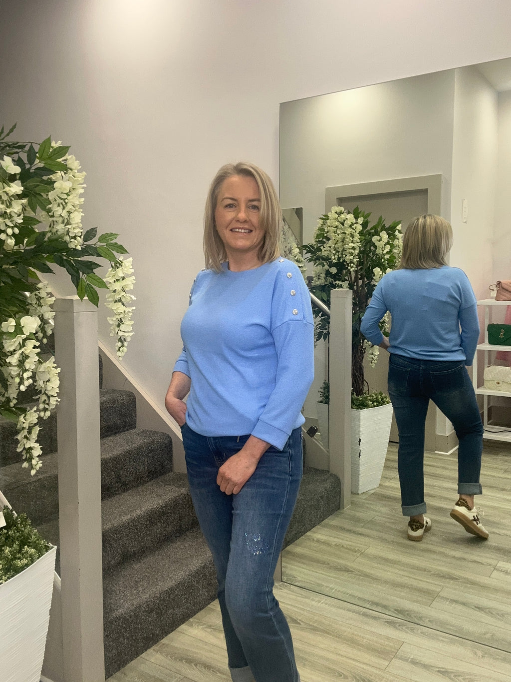 LANIE BLUE TOP