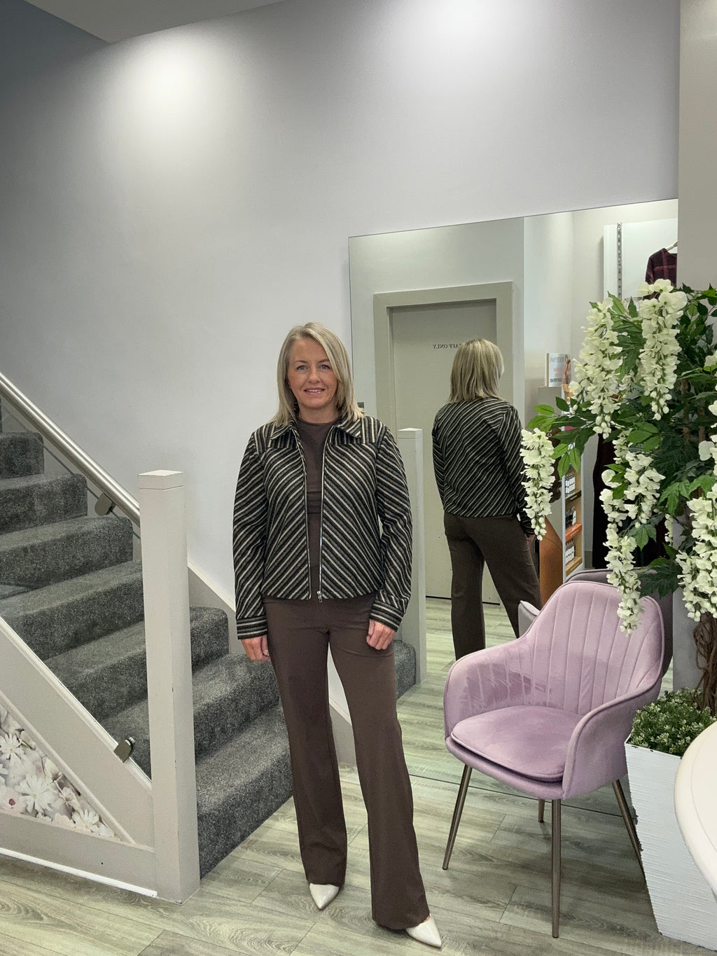 BRIGIT BROWN TOP