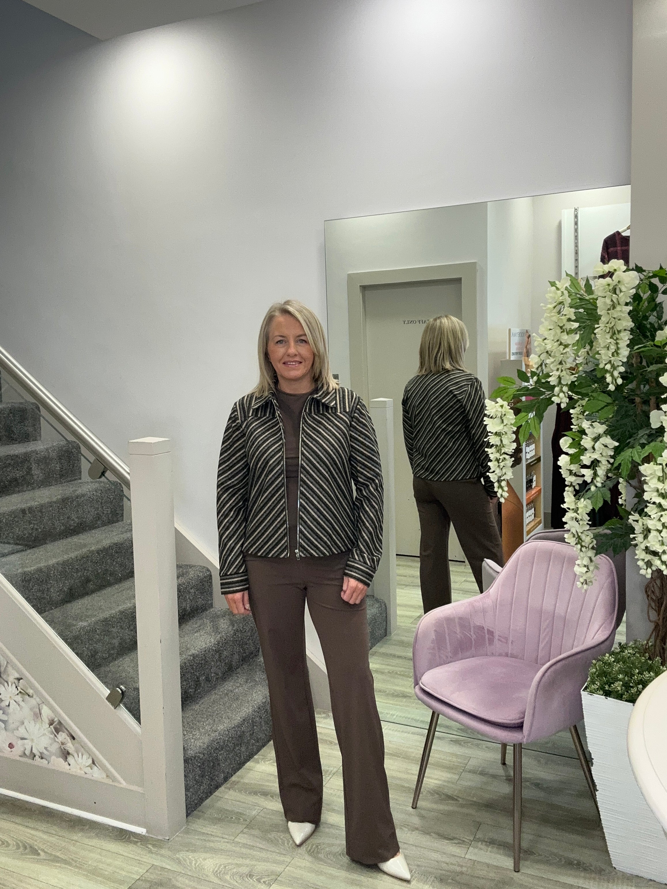BRIGIT BROWN TOP