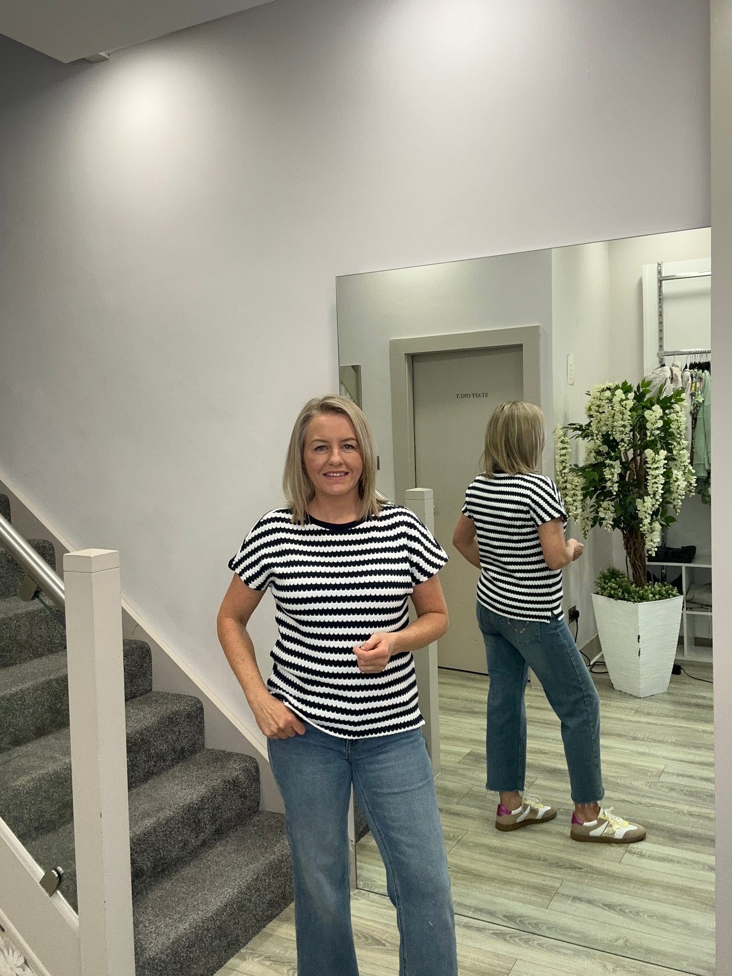 FRAN NAVY T-SHIRT