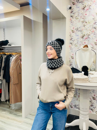 JULIA BLACK HAT SET