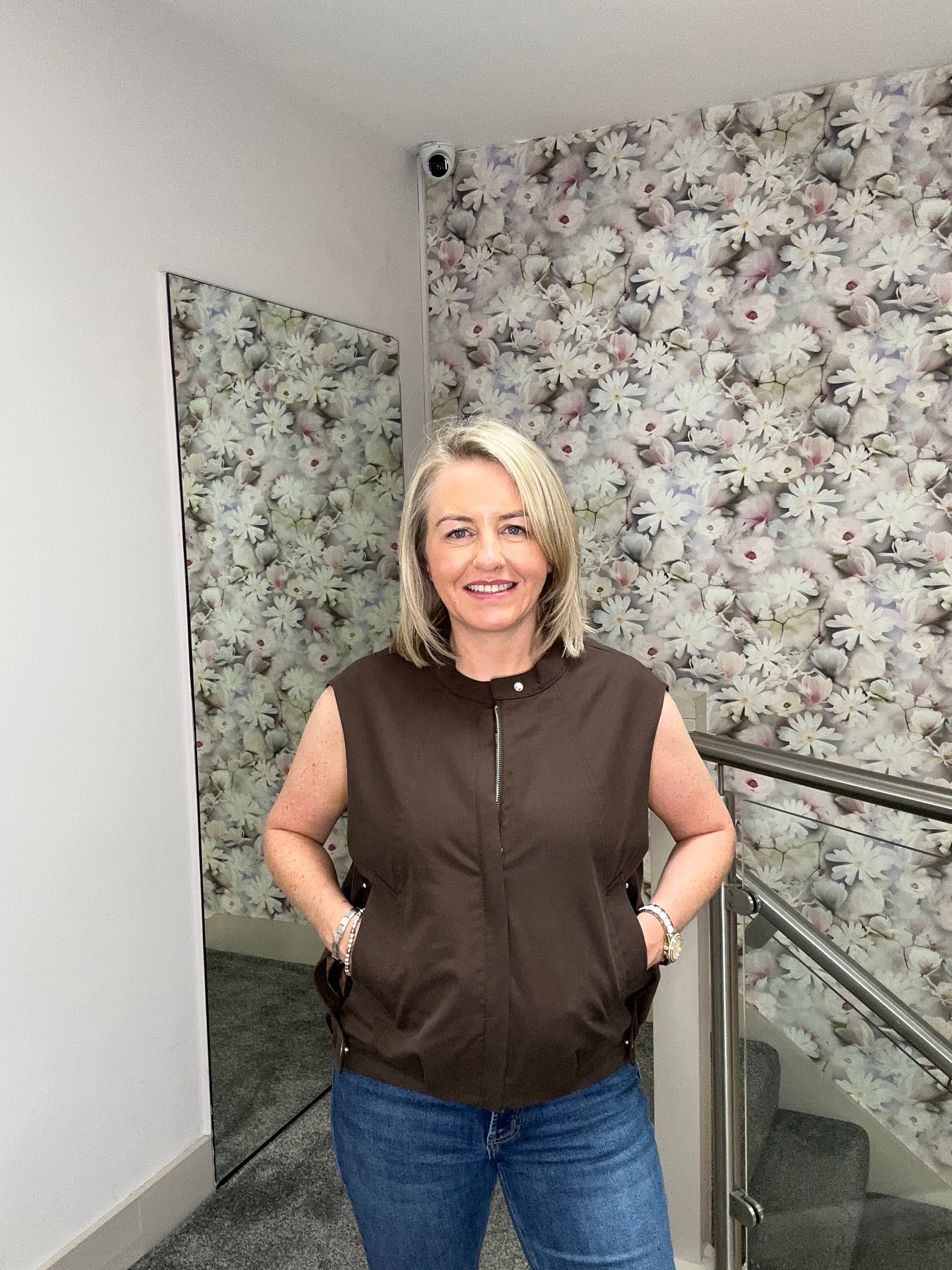 ANYA BROWN GILET