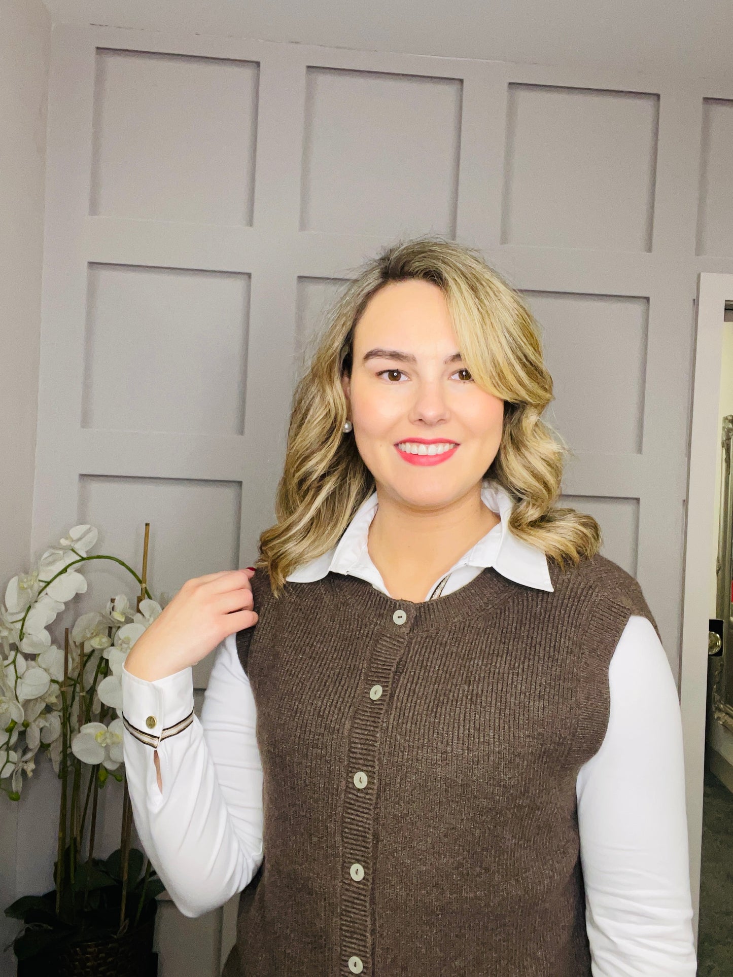 ARMELL BROWN PULLOVER