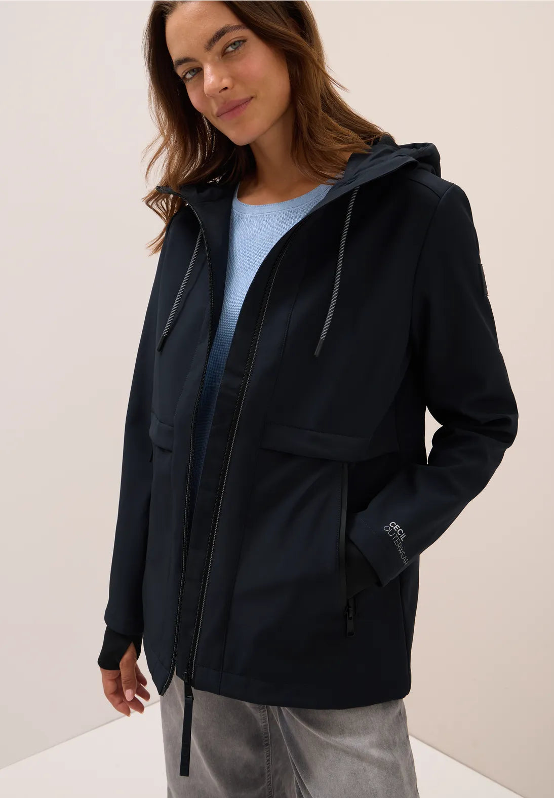 SHELL NAVY  COAT