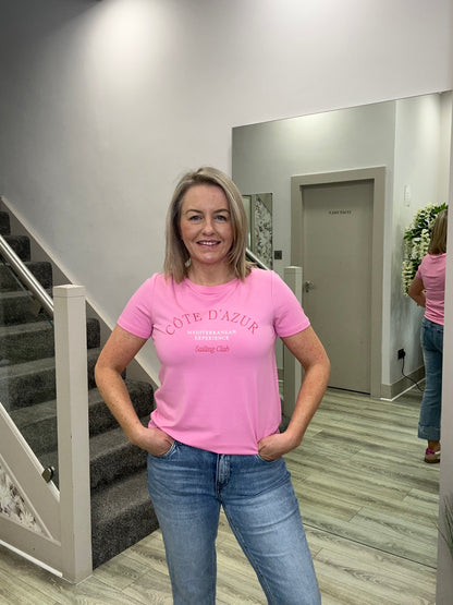 CHERRY PINK TEE