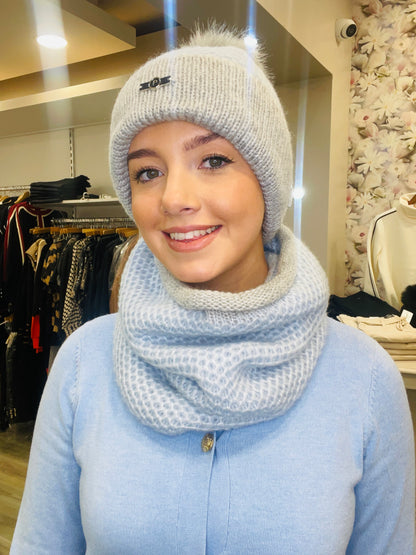 ANDREA BLUE HAT SET
