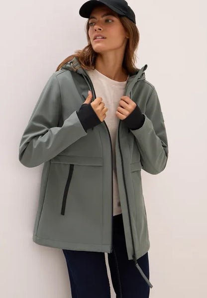 SHELL KHAKI COAT