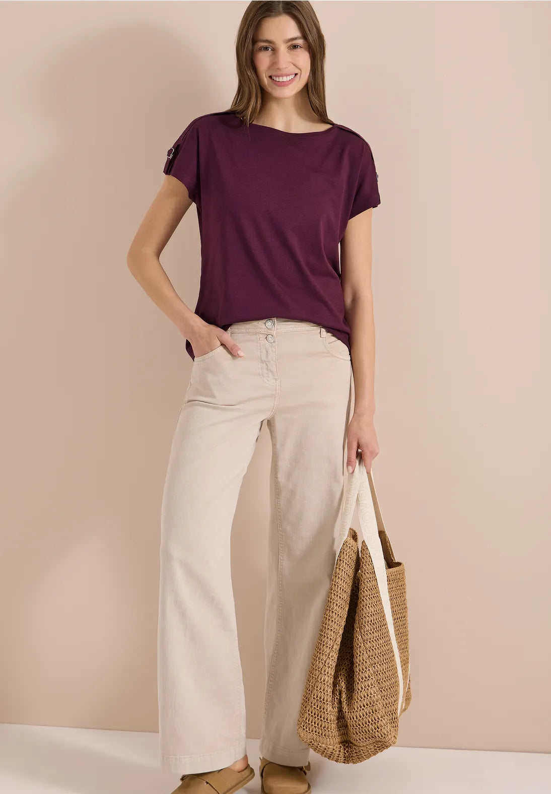 CALLIE WINE TEE