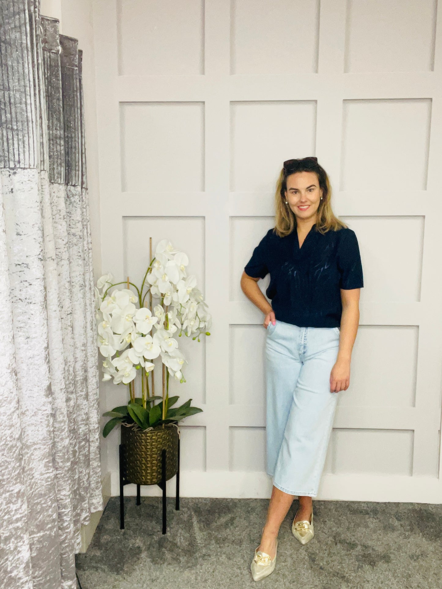DEANNA NAVY TOP