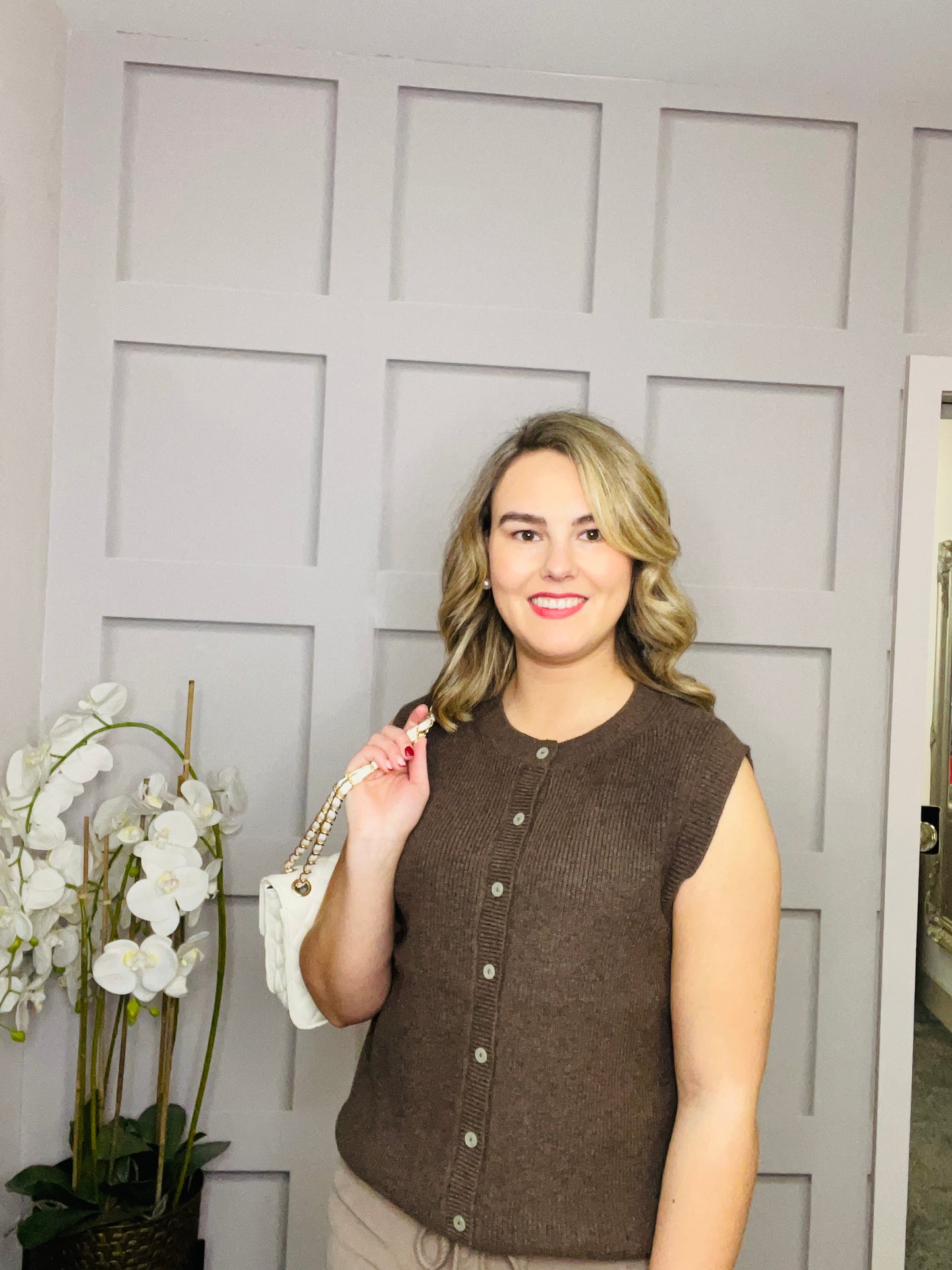 ARMELL BROWN PULLOVER