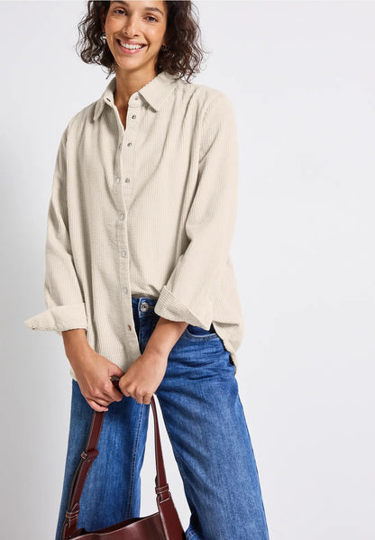 CORD CREAM SHIRT