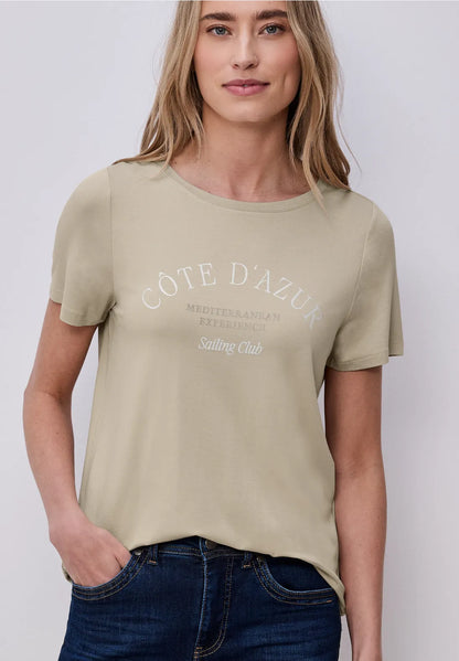 CHERRY BEIGE TEE