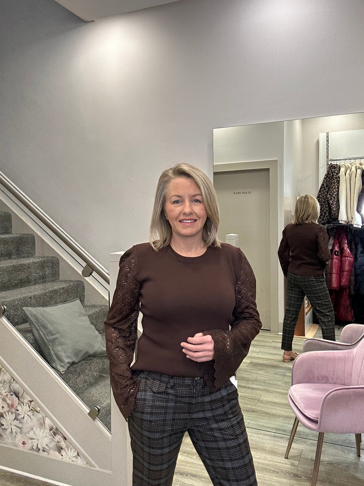 CLIO BROWN KNIT