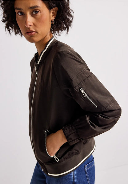 GEMMA BROWN BOMBER JACKET