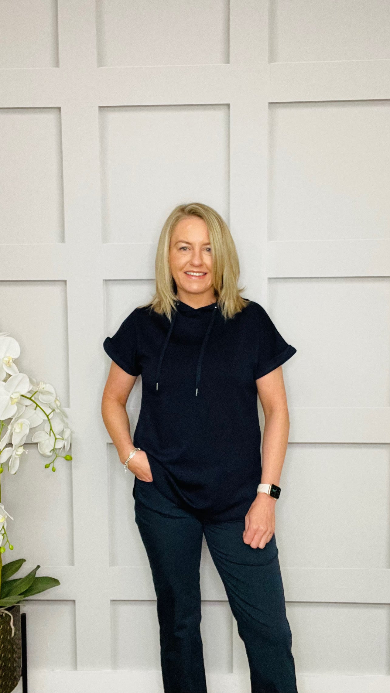 SUSAN NAVY TOP