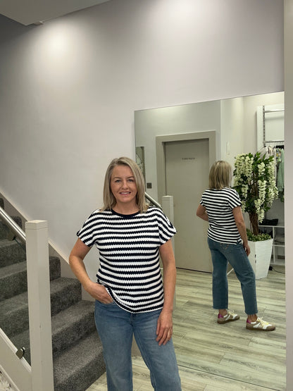 FRAN NAVY T-SHIRT