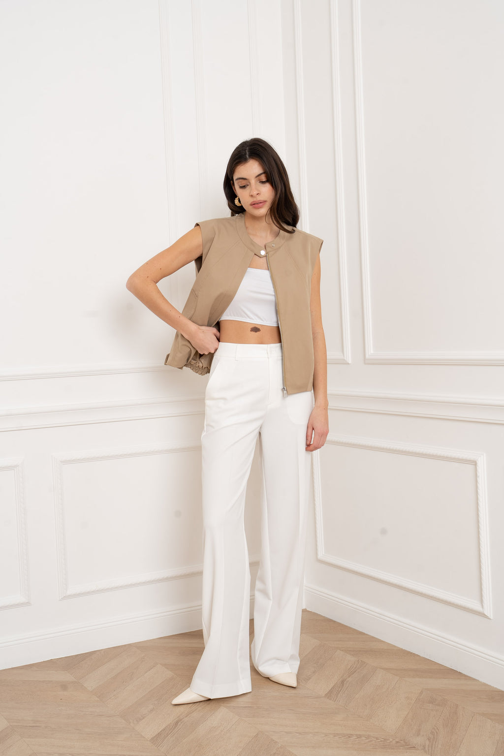 ANYA BEIGE GILET