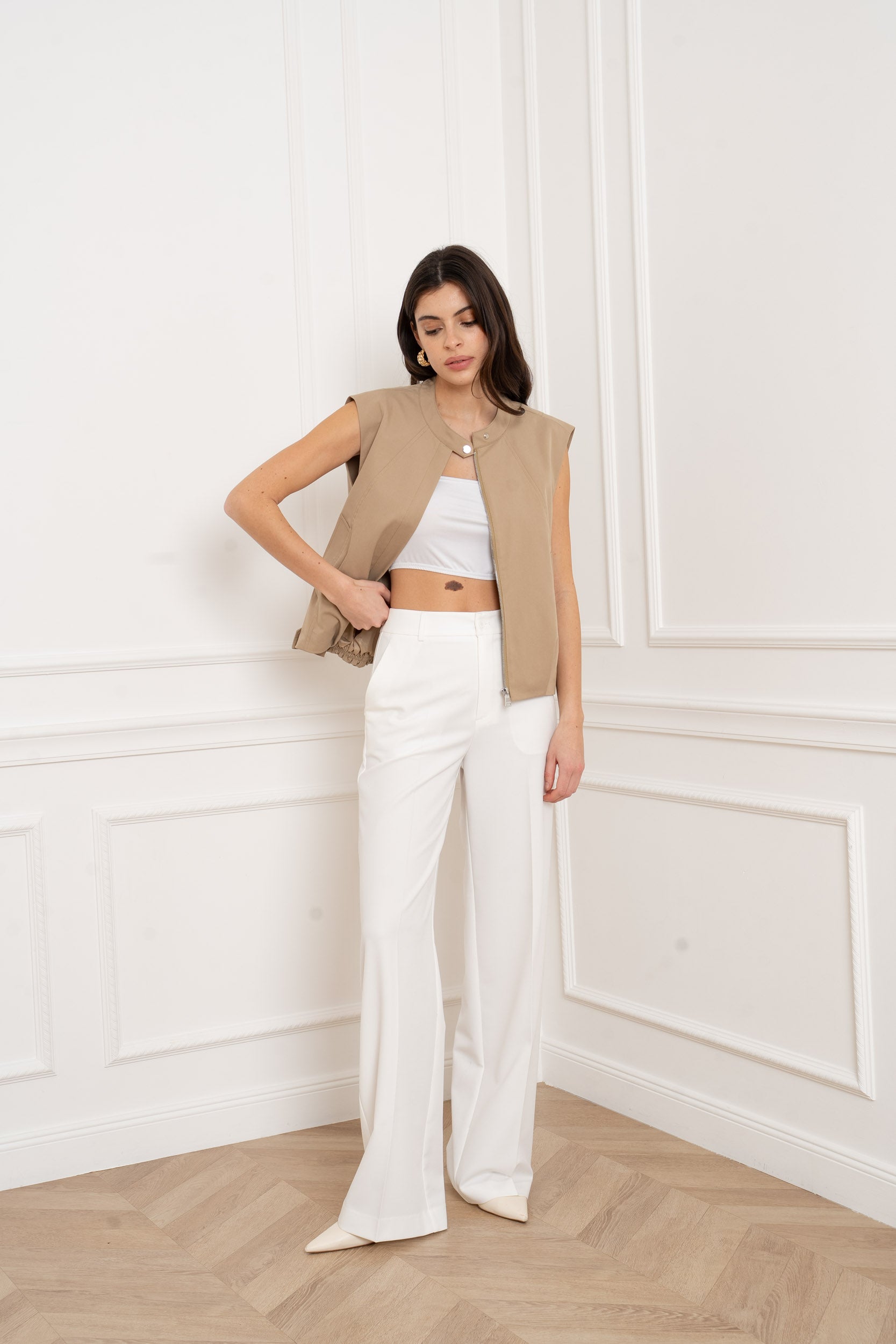 ANYA BEIGE GILET
