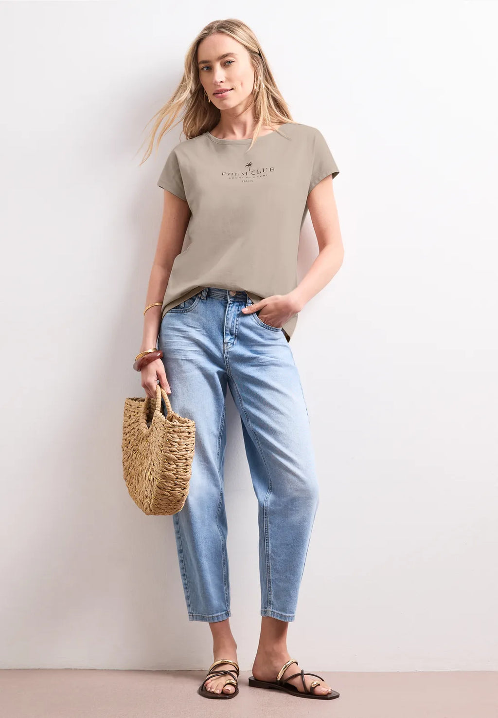 PALM BEIGE TEE