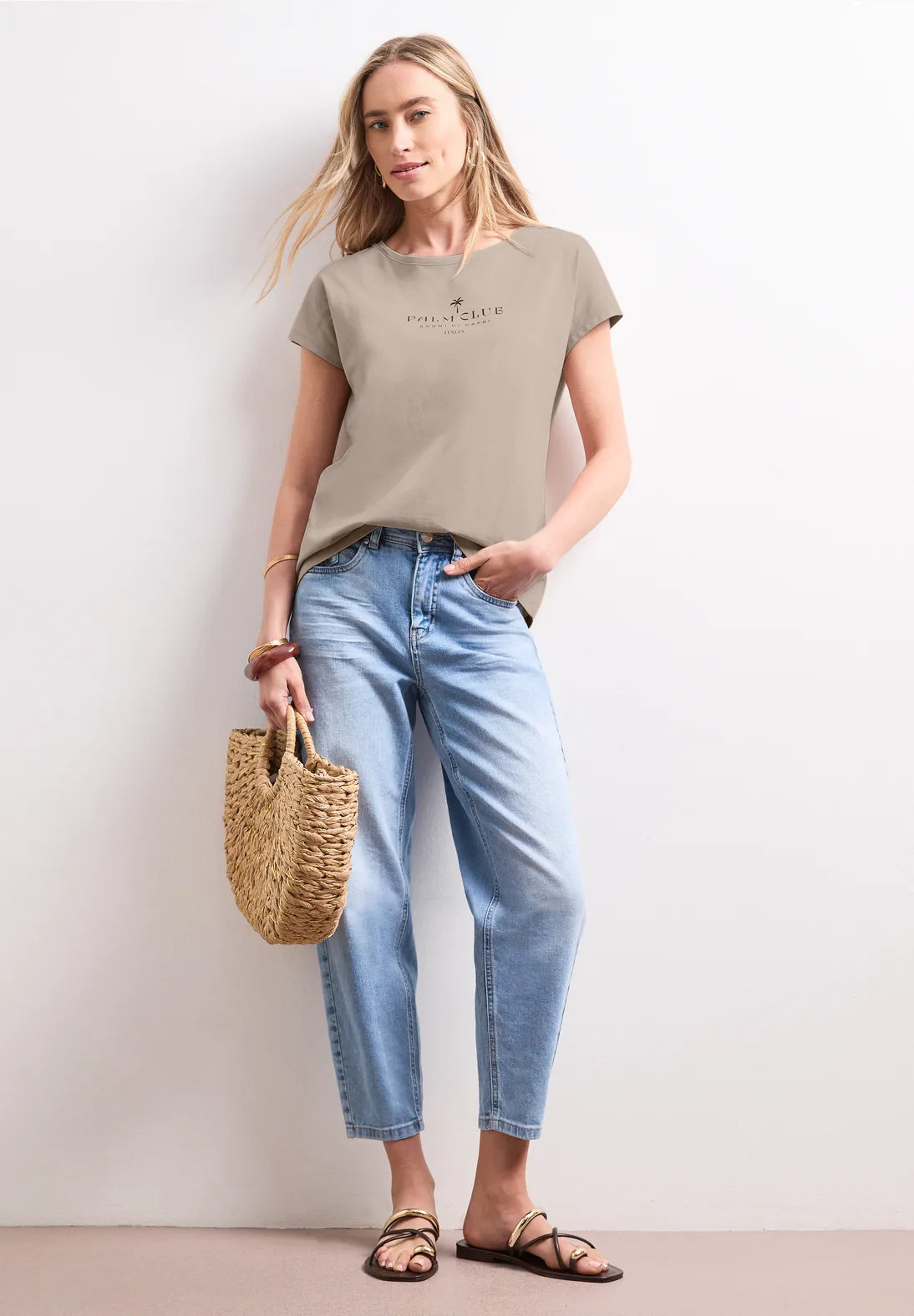 PALM BEIGE TEE