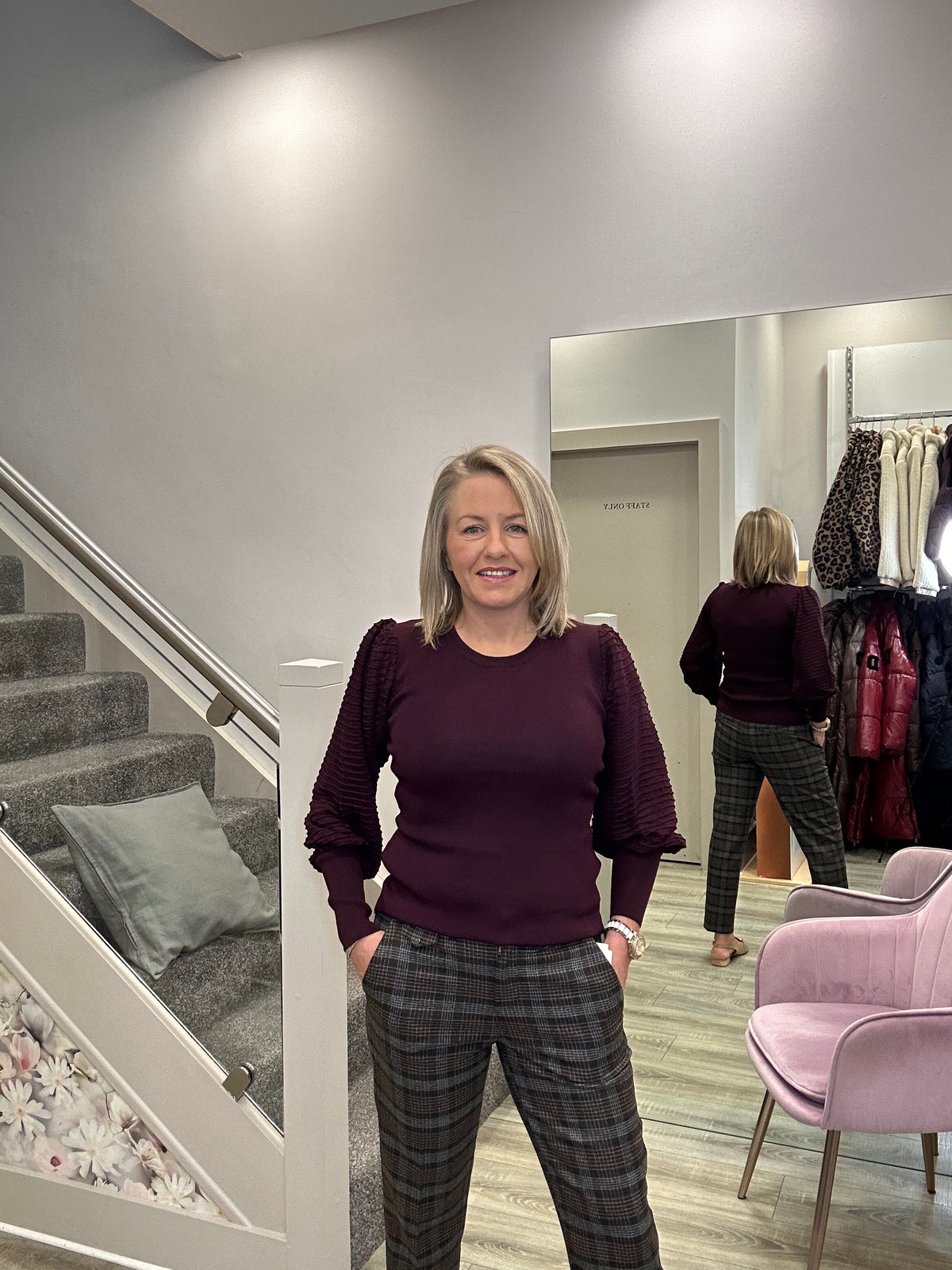 CLEO WINE KNIT