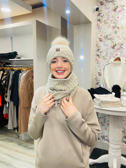 BEATA CREAM  HAT SET