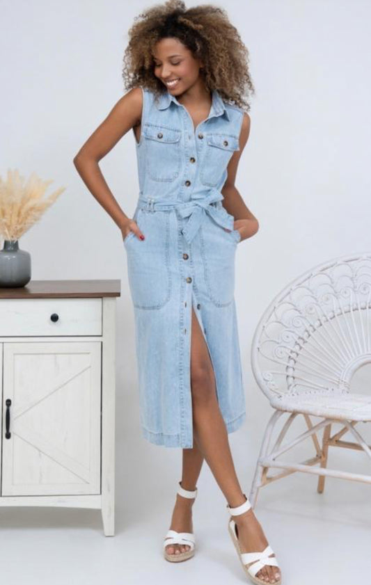 EVIE DENIM DRESS
