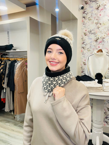 MARIA BEIGE HAT SET