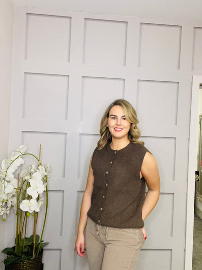 ARMELL BROWN PULLOVER