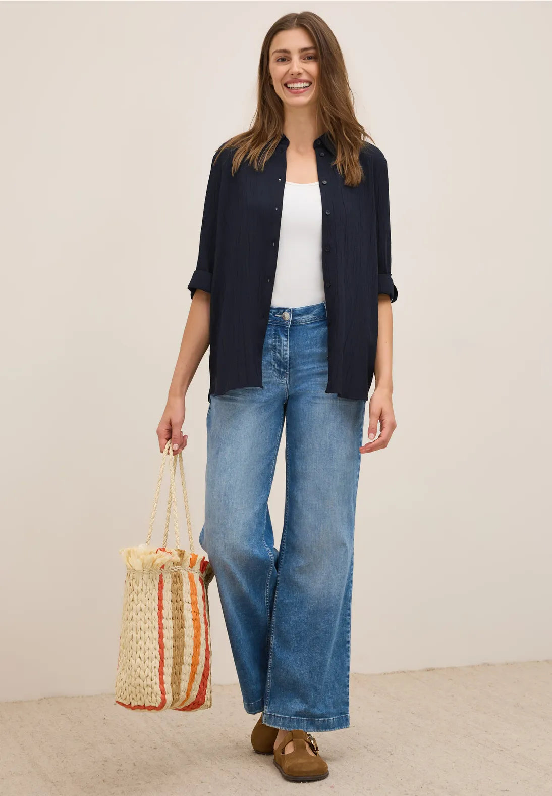 RUBY NAVY  BLOUSE