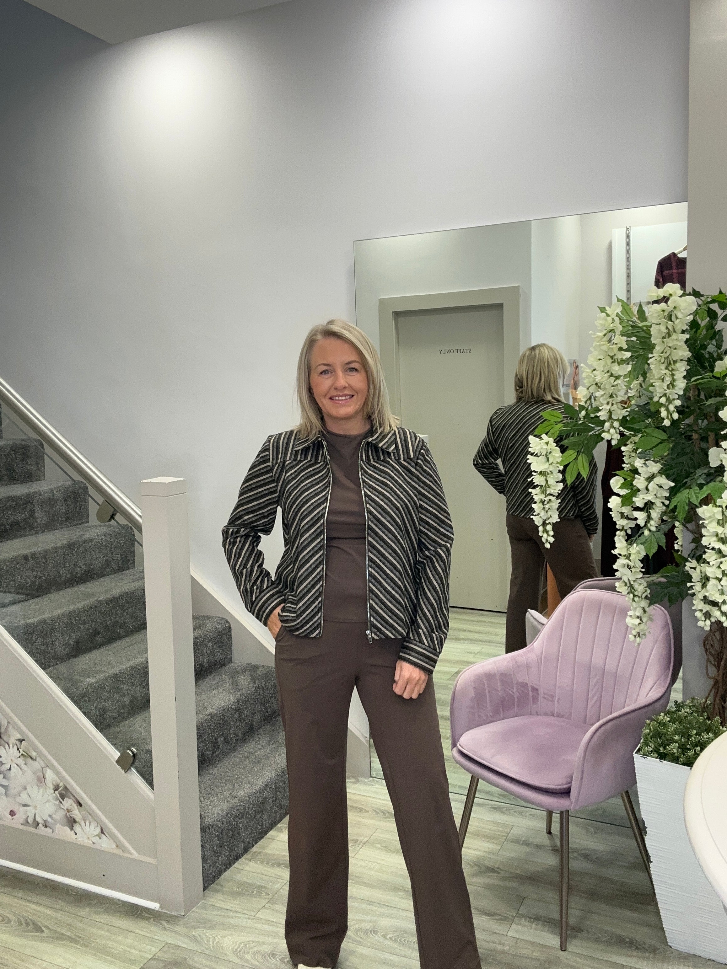 BRIGIT BROWN TOP