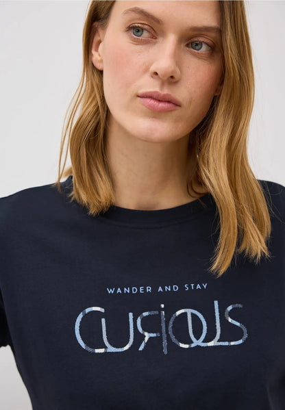 CURIOUS NAVY TEE