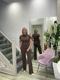 BRIGIT BROWN TOP