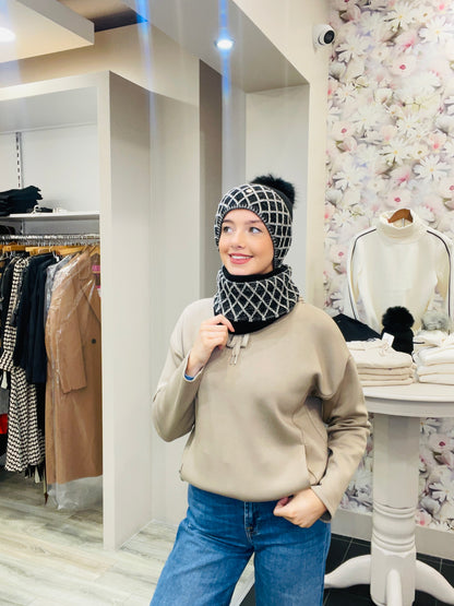 JULIA BLACK HAT SET