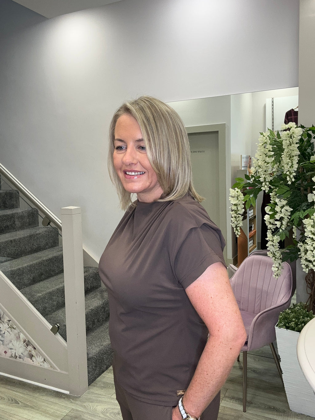 BRIGIT BROWN TOP
