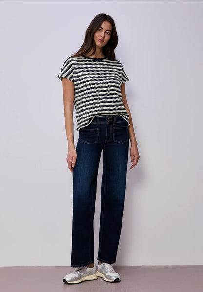FRAN NAVY T-SHIRT