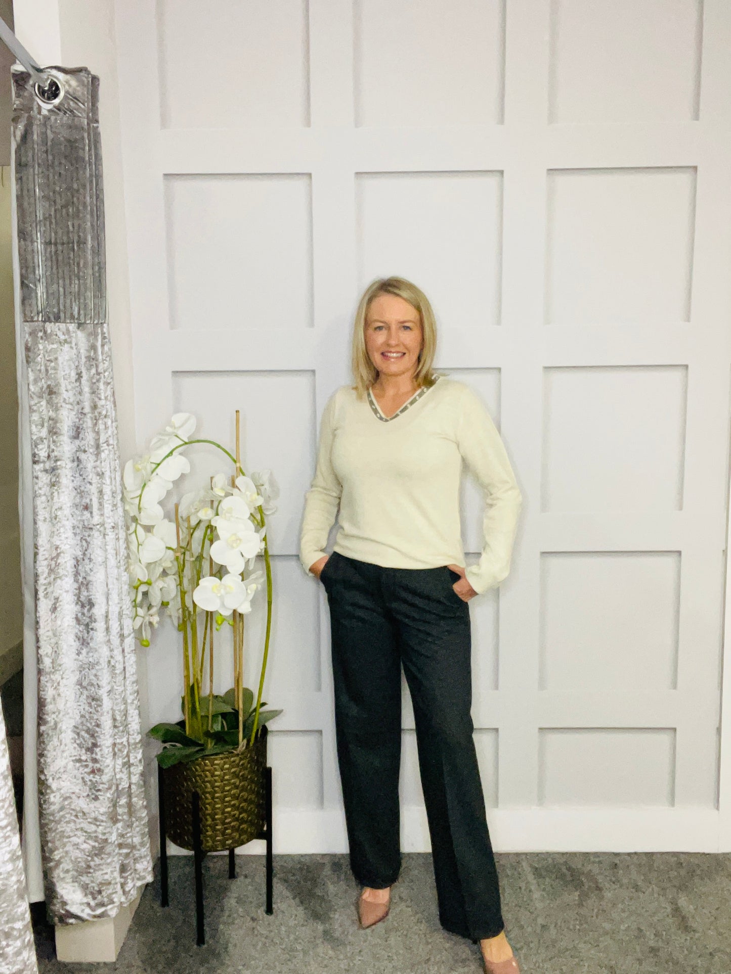 MEG GREY TROUSER