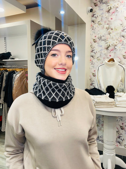 JULIA BLACK HAT SET